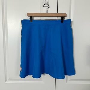 Tuesday Bassen /Tuesday of California Clambake Mini Skirt in Sky Blue 2X